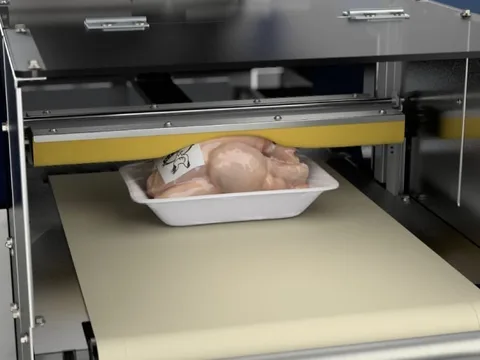 zabalený produkt s etiketou
