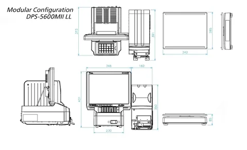 DIGI DPS 5600II rozměry modular