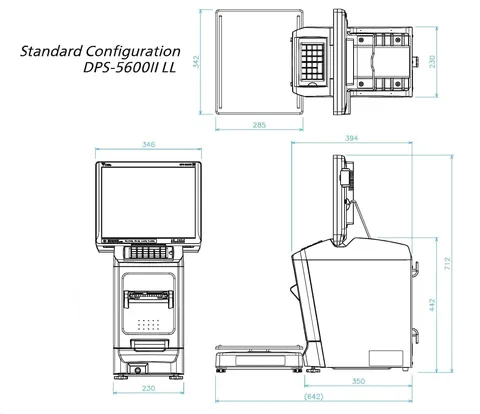 DIGI DPS 5600II rozměry standard