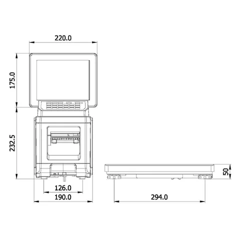 DIGI DPS 5000e rozměry