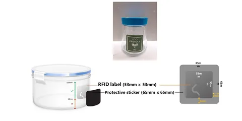 nádoba s RFID štítkem